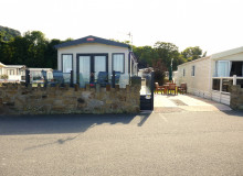 HOLIDAY CARAVAN FOR HIRE NORTH WALES. SEA FRONT POSITION.