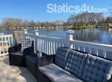 Beautiful Modern Caravan With Decking  Overlooking the Main Lake